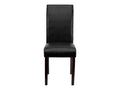 Black LeatherSoft Upholstered Dining Chair A42326