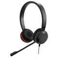 Wired Dual-Ear Headset with Mic, Black N98292