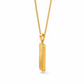 24K Yellow Gold Center Pendant with Gold Frame I7180