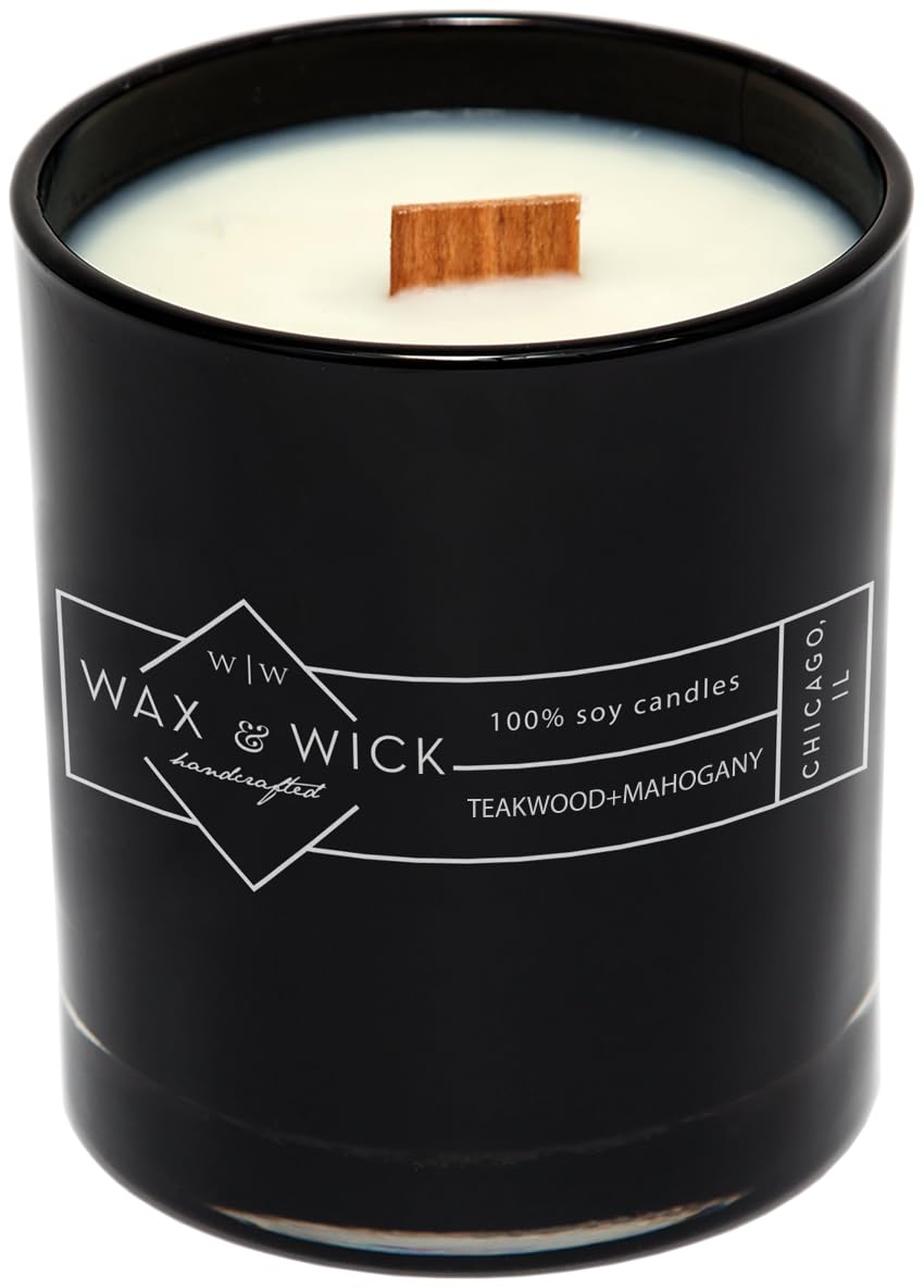 12oz Soy Wax Double Wood Wick Scented Candle Q318
