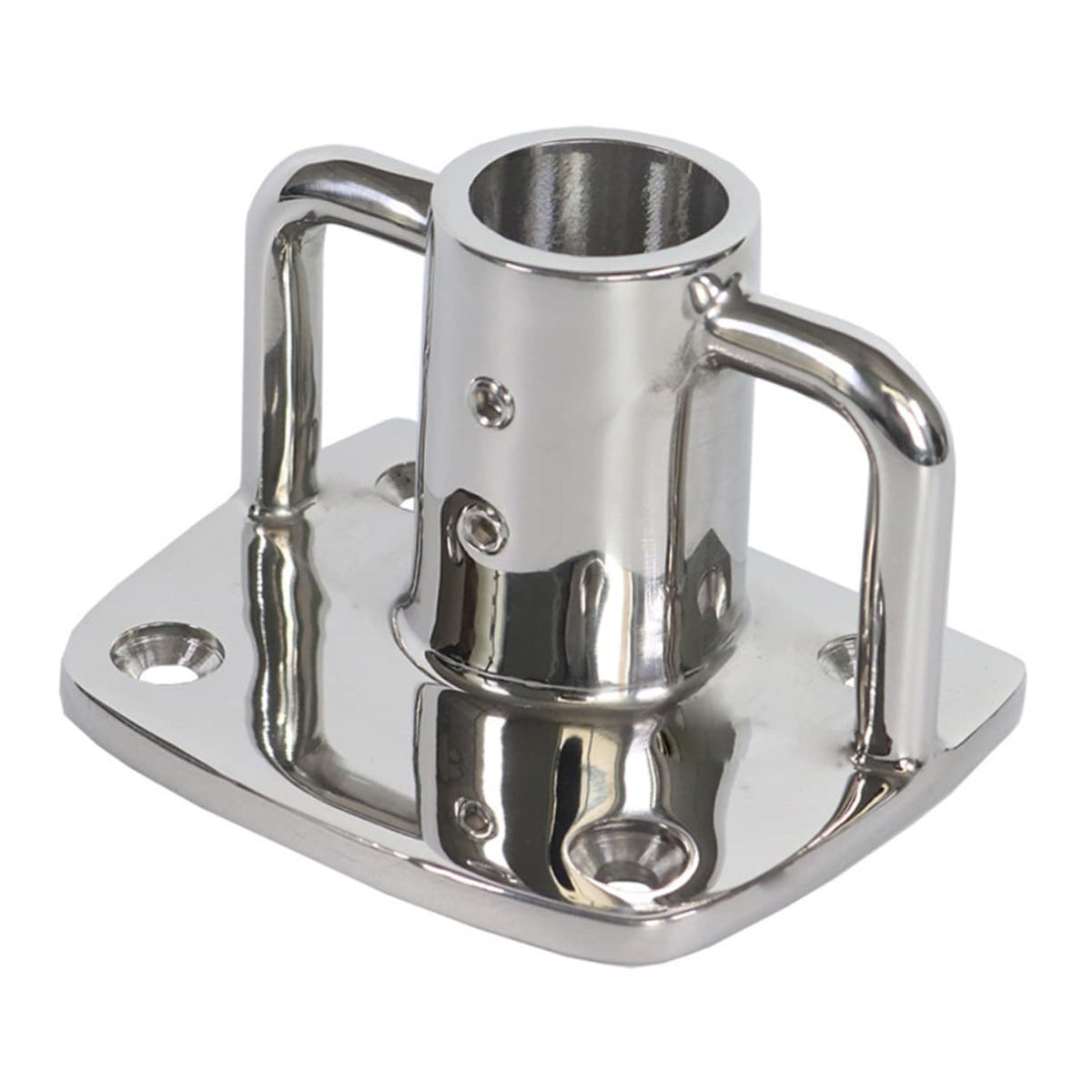 2pcs Stainless Steel Flag Pole Socket Base L347
