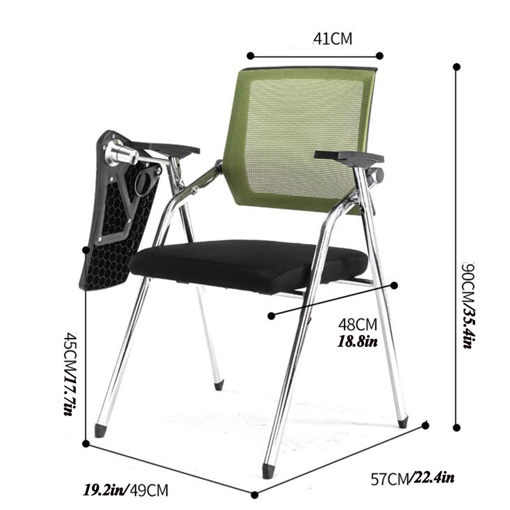 Orange Mesh Foldable Student Chair with Desk and Cup Holder H31657