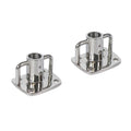 2pcs Stainless Steel Flag Pole Socket Base L347