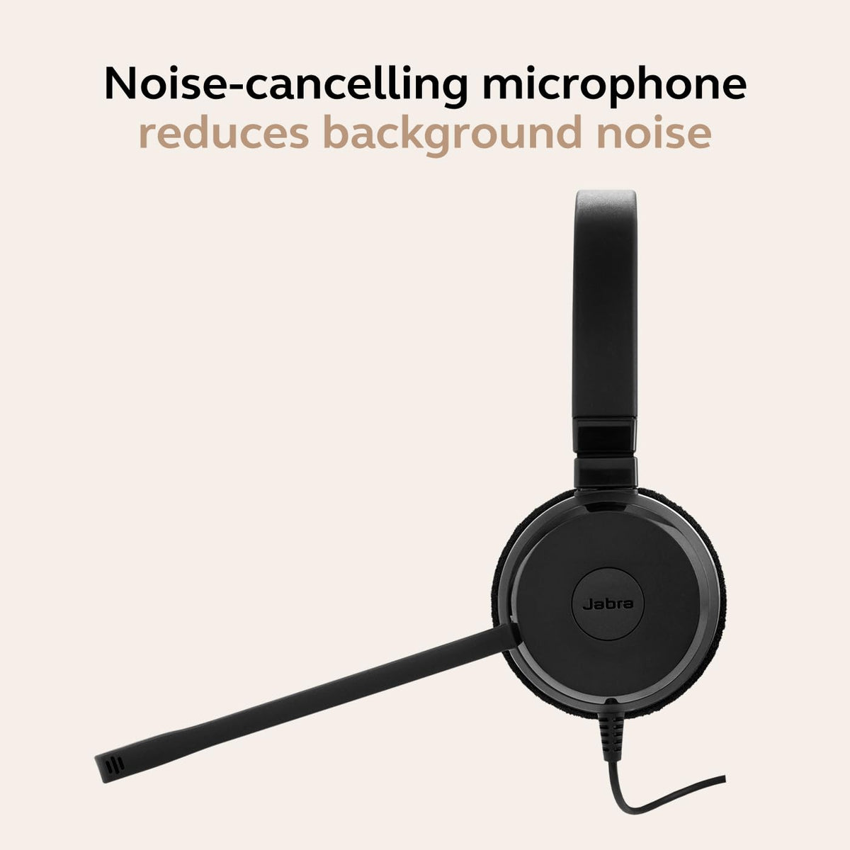 Wired Dual-Ear Headset with Mic, Black N98292