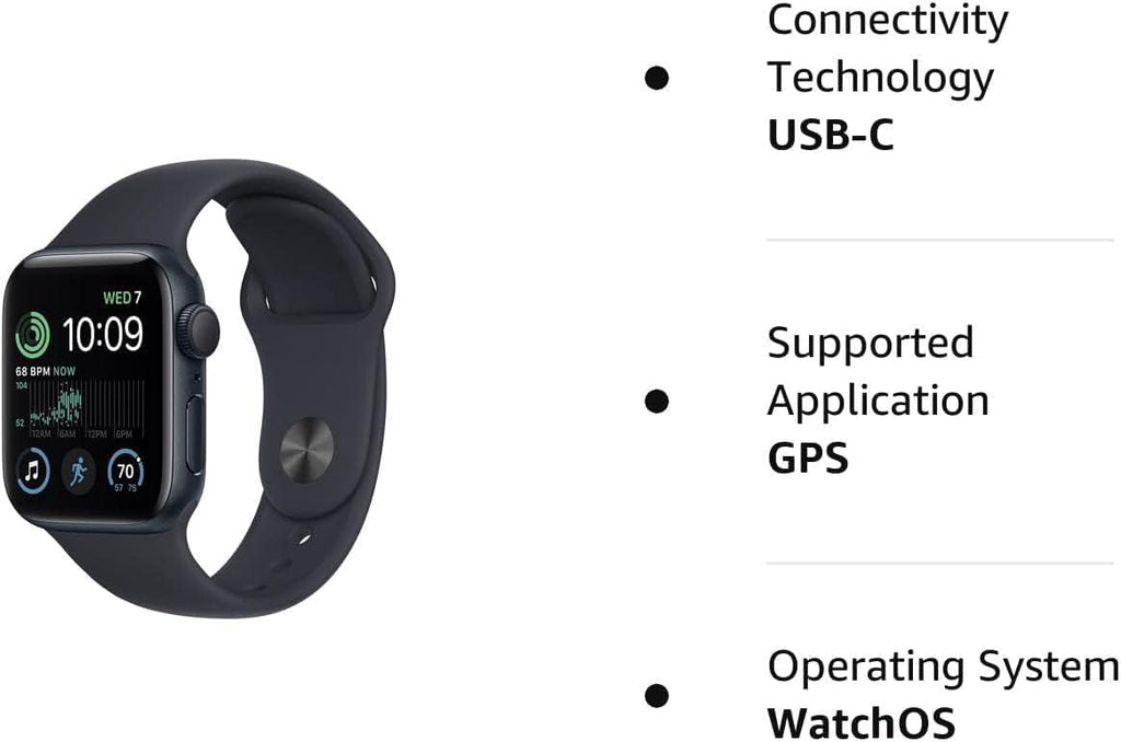 Midnight Aluminum Case with Midnight Sport Band Smartwatch J685