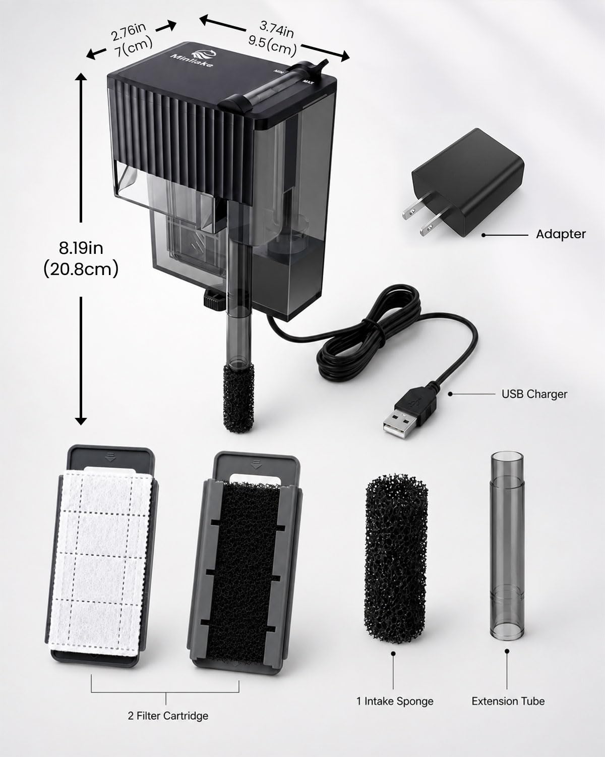 Slim Aquarium Filter Z462