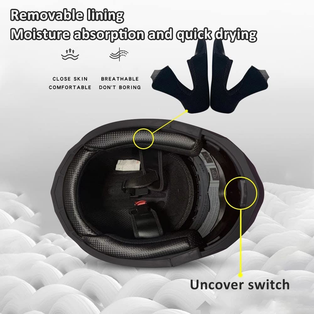 Bluetooth Modular Motorcycle Helmet DOT/ECE Approved Full Face Flip up Anti-Fog Double Visor Built-in Dual Speaker with Microphone E22180