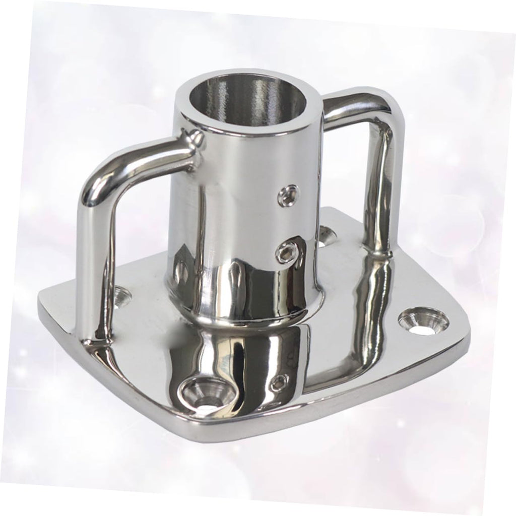 2pcs Stainless Steel Flag Pole Socket Base L347
