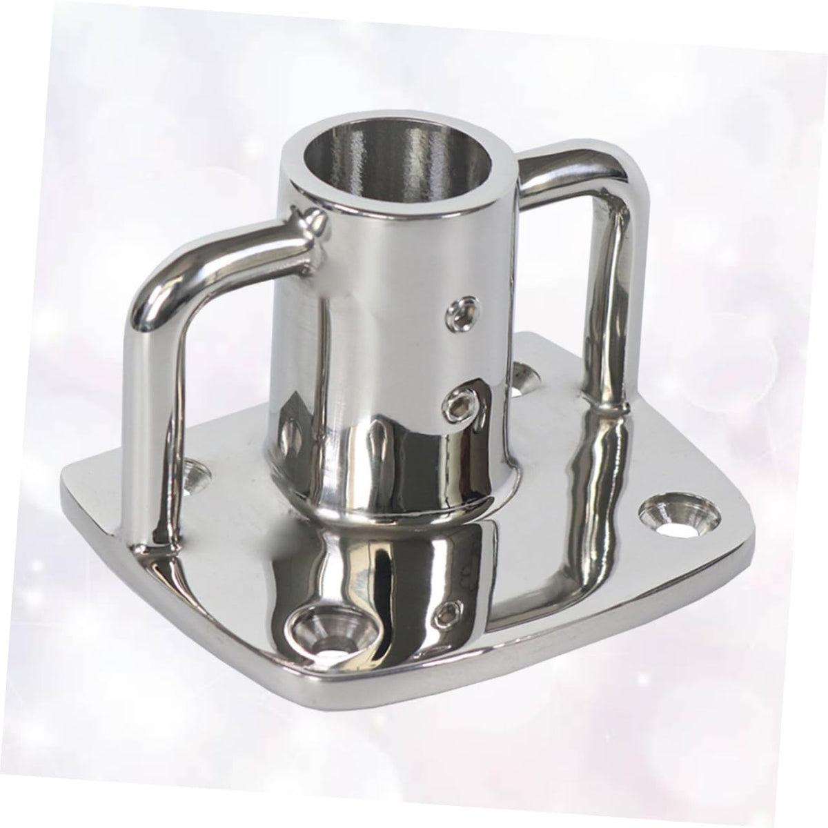 2pcs Stainless Steel Flag Pole Socket Base L347