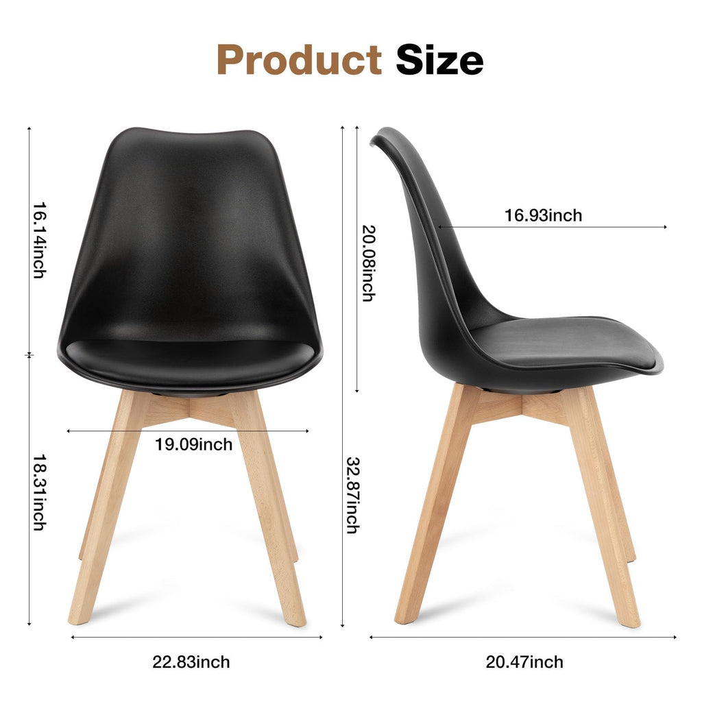 Dining Chairs Set of 4 PU Leather F5936