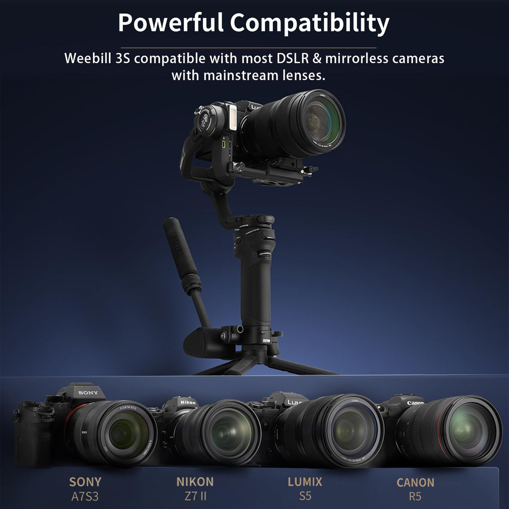 3-Axis Gimbal Stabilizer for DSLR and Mirrorless Camera E459
