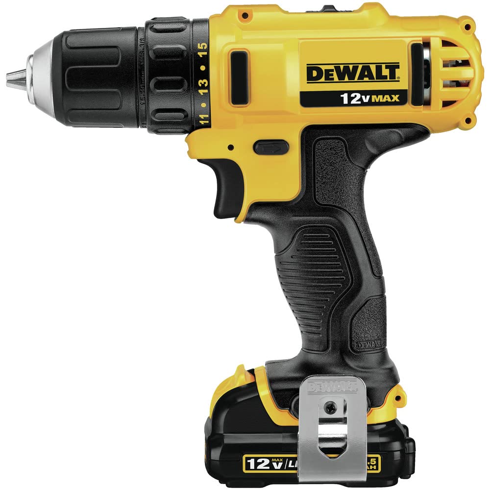 12V MAX 3/8 Inch Cordless Drill/Driver Kit with Battery and Charger P310