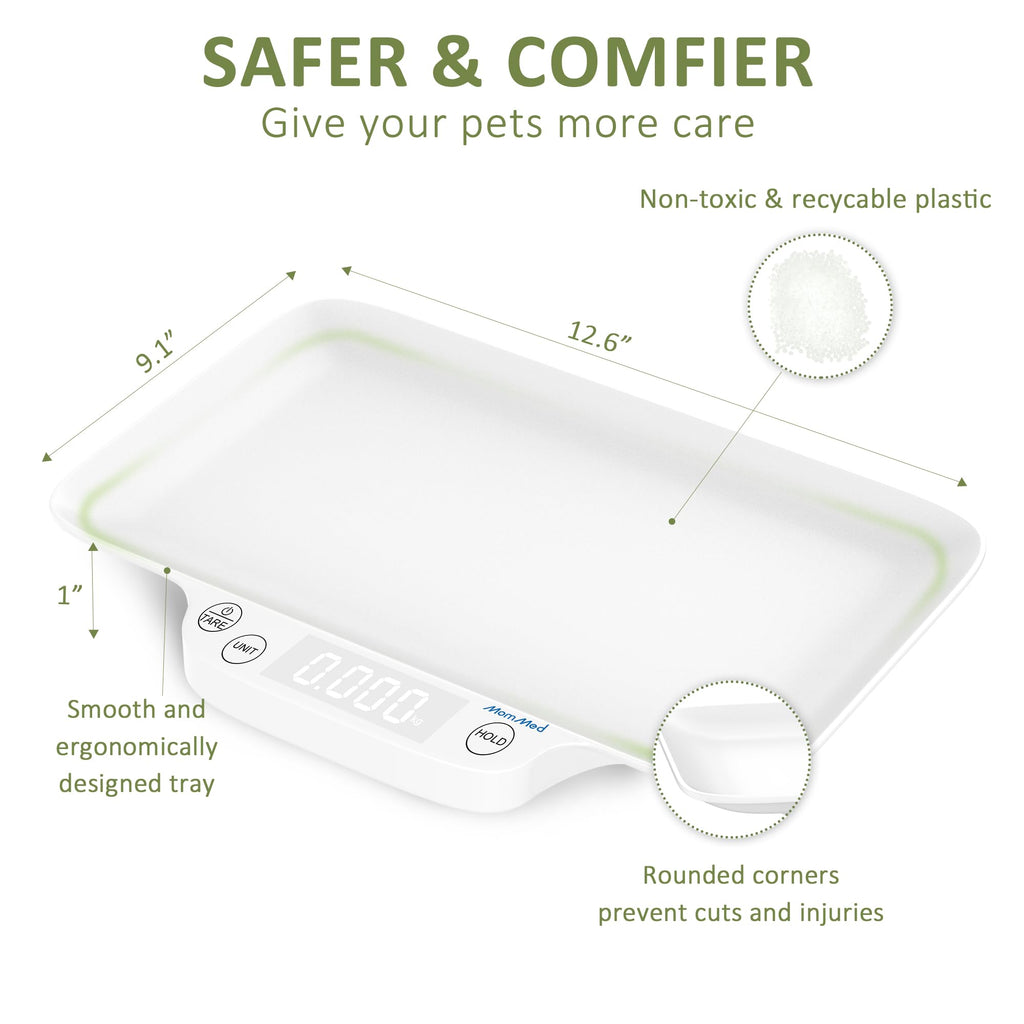 Portable Digital Pet Scale with Hold & Tare Function E195035