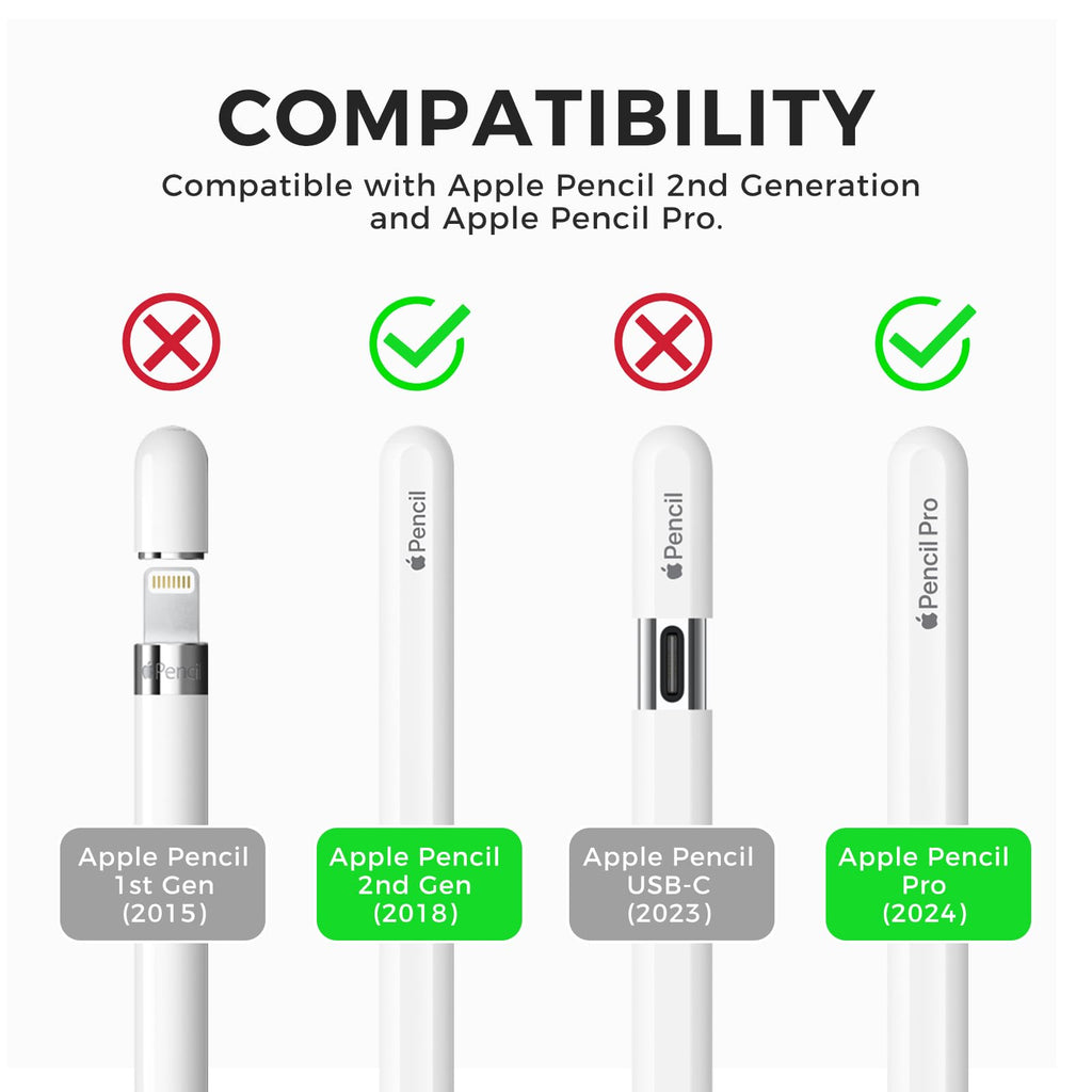 Apple Pencil Pro Silicone Case with Clip Deep Green T655