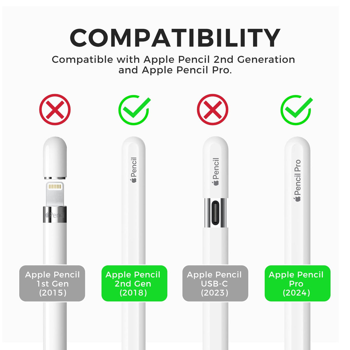 Apple Pencil Pro Silicone Case with Clip Deep Green T655