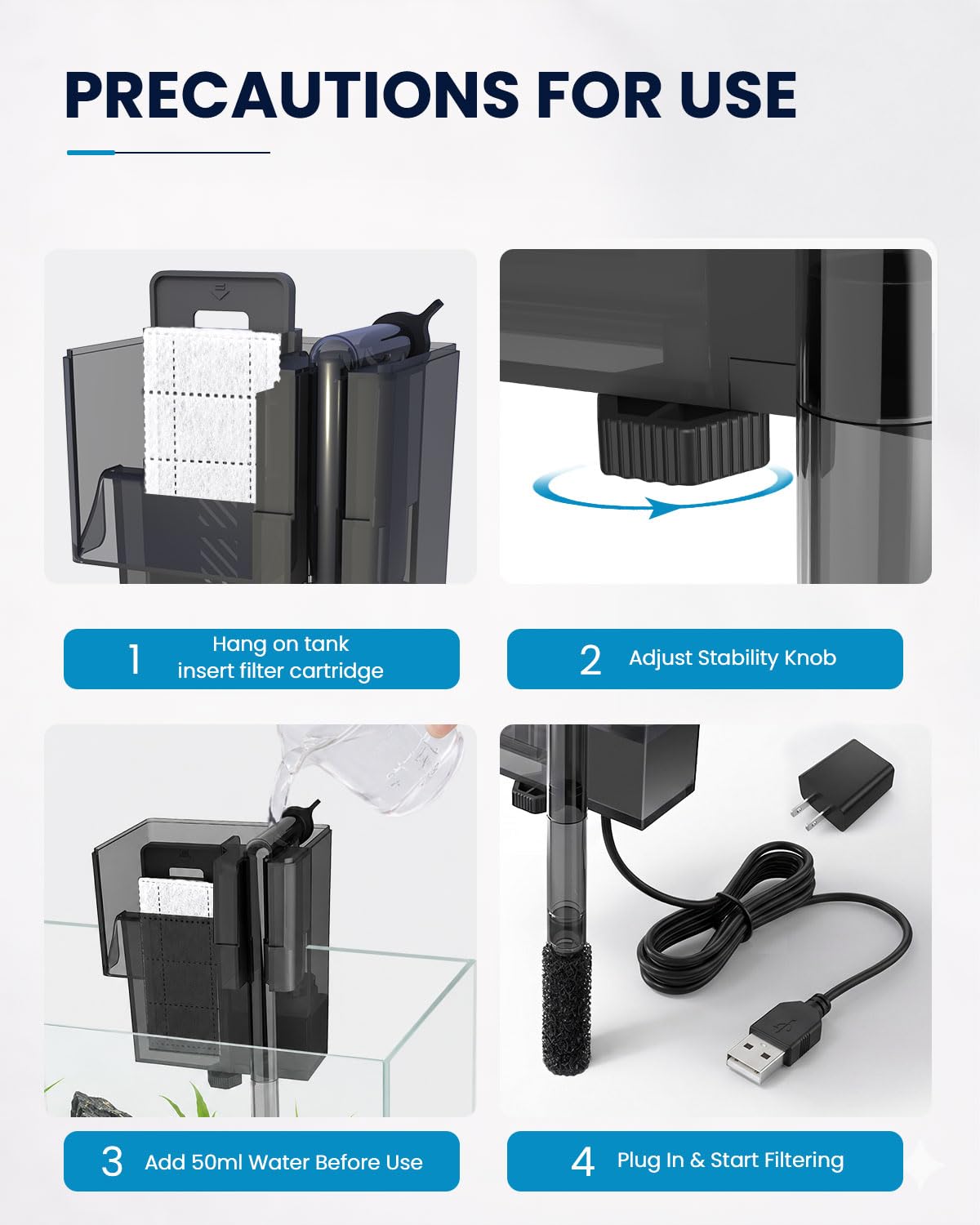 Slim Aquarium Filter Z462