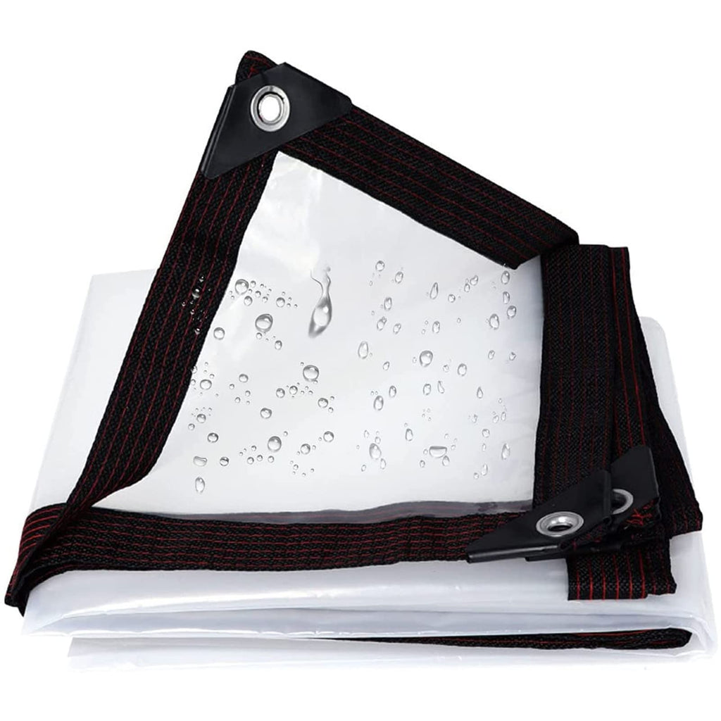 Heavy Duty Waterproof Clear 3x3ft Poly Tarp with Grommets K698335