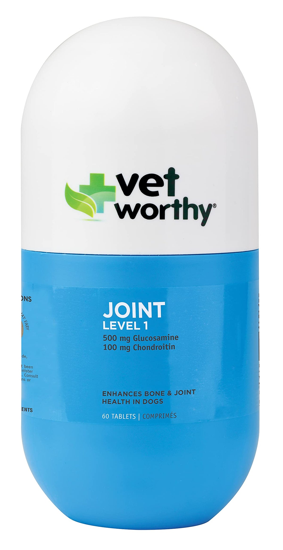 Chewable Tablet Dog Supplement with Glucosamine, MSM, and Hyaluronic Acid, 60-Count W784
