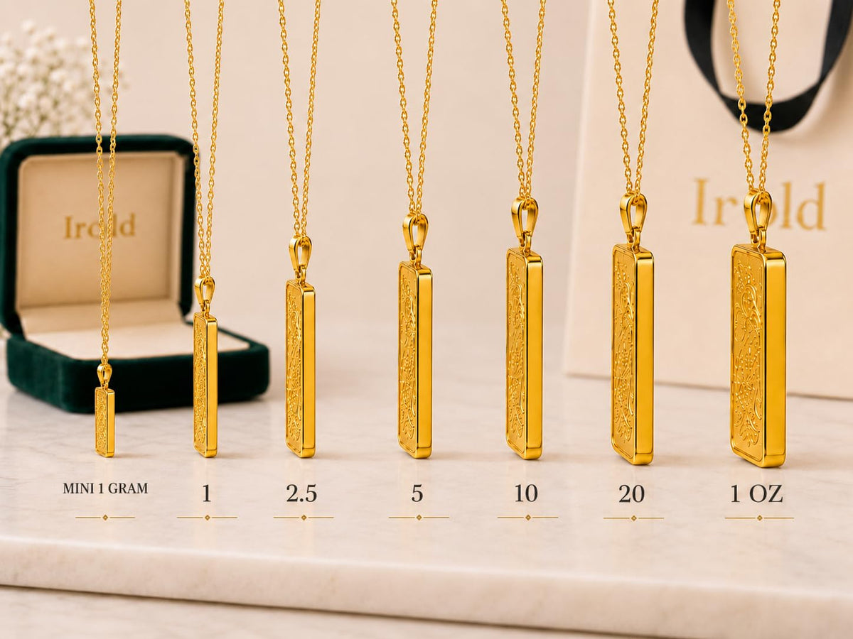 24K Yellow Gold Center Pendant with Gold Frame I7180