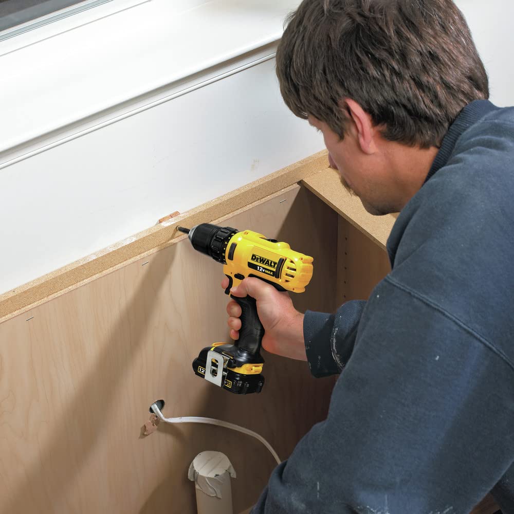 12V MAX 3/8 Inch Cordless Drill/Driver Kit with Battery and Charger P310