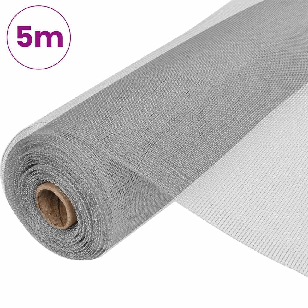 Aluminum Mesh Screen 39.4x196.9 Inch Silver B997