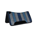 Square Contour Trail Pad with Breathable Non-Slip Bottom - Shock-Absorbing Stain & UV Resistant Horse Saddle Pad with Spine Relief Channel - 30" L x 30" D, Navy W97440