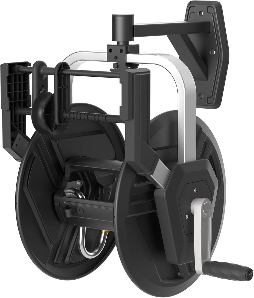 Wall Mounted 125FT 5/8" Hose Capacity Heavy Duty Retractable Hose Reel X826757