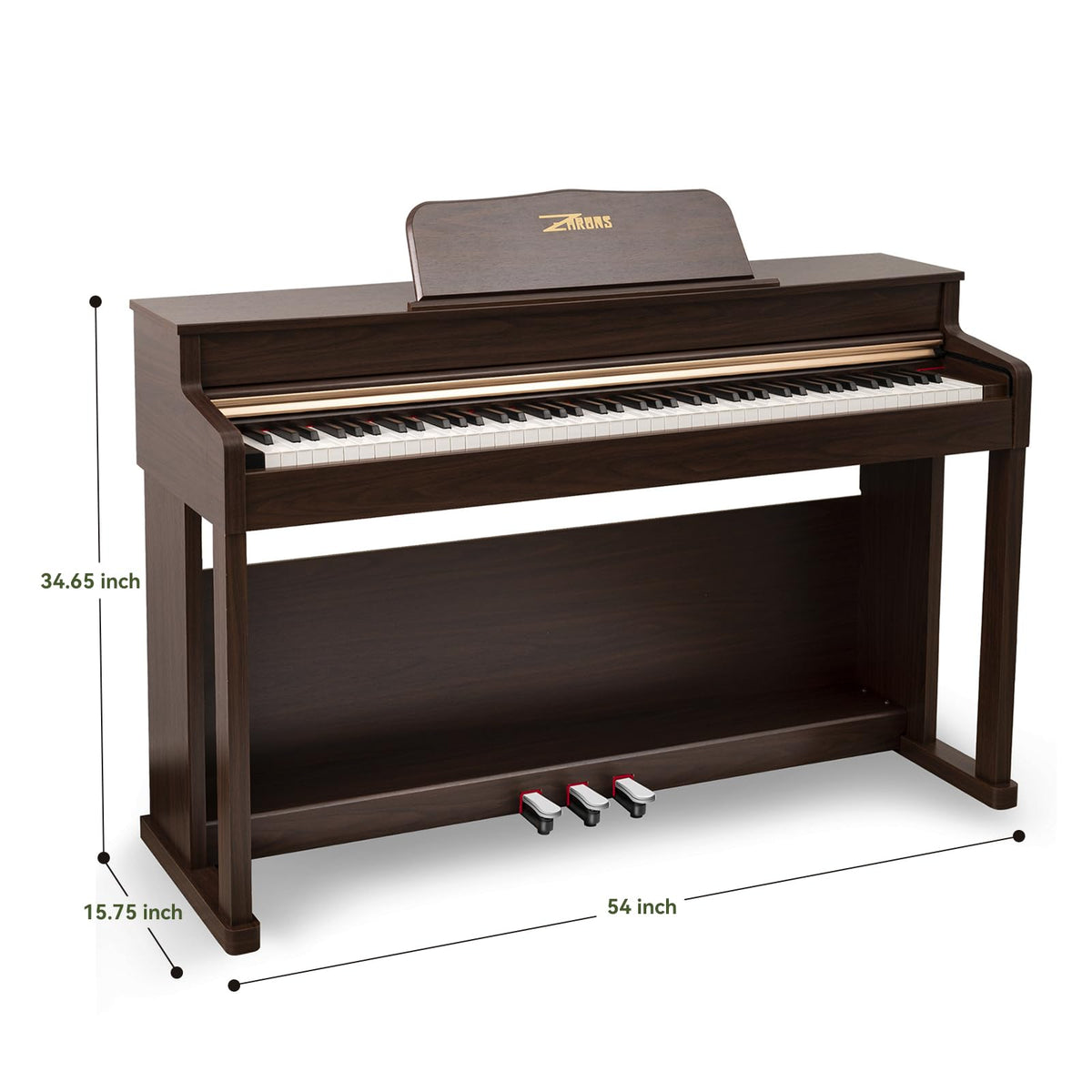 88 Key Full Weighted Digital Piano with Triple Pedal P8718