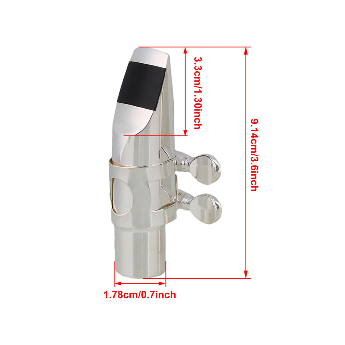 Silver Plated Alto Saxophone Mouthpiece H254030