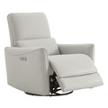 Power Recliner Swivel Glider Chair Cream J970749