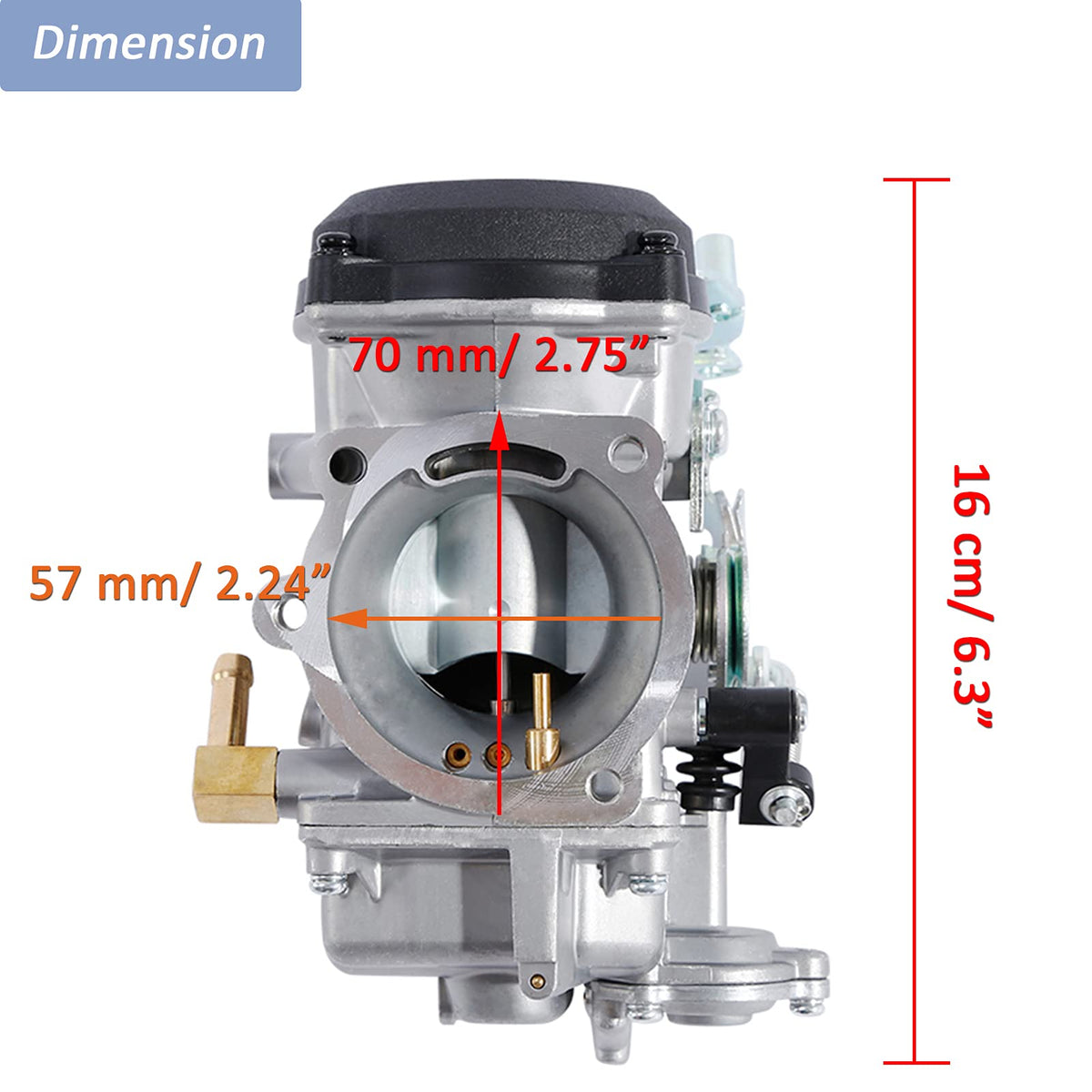 CV40 Carburetor with Fuel Filter Spark Plugs Jets U881