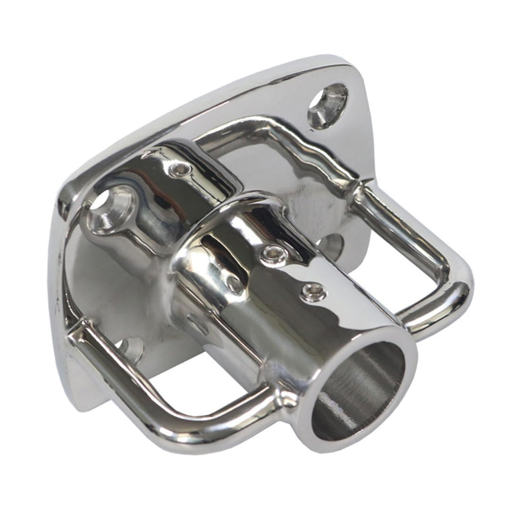2pcs Stainless Steel Flag Pole Socket Base L347
