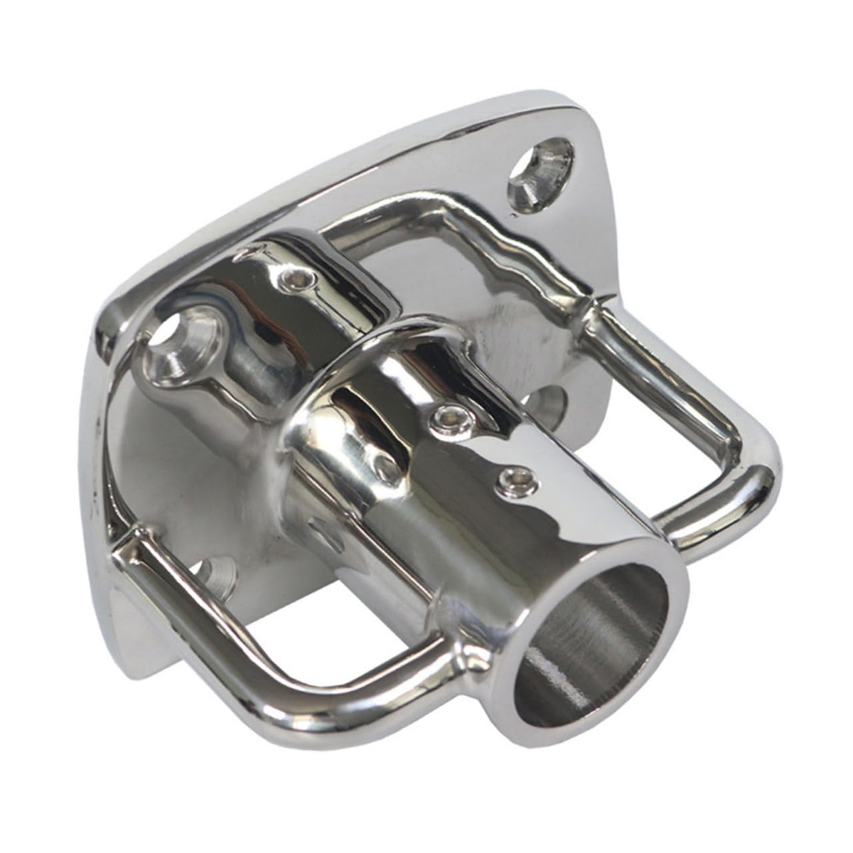 2pcs Stainless Steel Flag Pole Socket Base L347