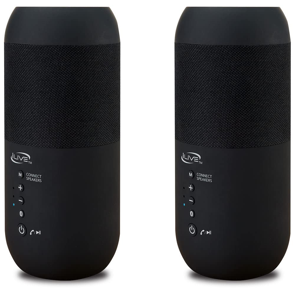 Black Waterproof Indoor and Outdoor Speakers, 2 Count G4388