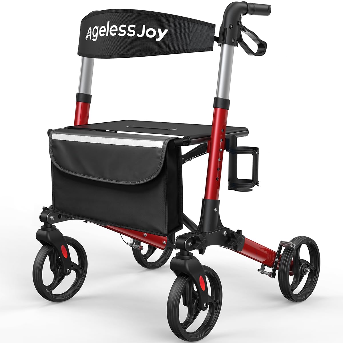 Foldable Rollator Walker with Seat F678159