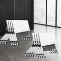 Folding Conference Table with Locking Wheels, 8 Pack, 63x24x30 Inch I22461