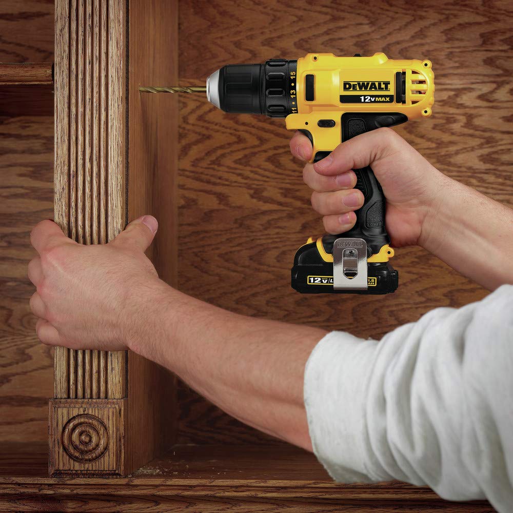 12V MAX 3/8 Inch Cordless Drill/Driver Kit with Battery and Charger P310