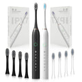 2 Pack Rechargeable Electric Toothbrushes with 8 Brush Heads L48848