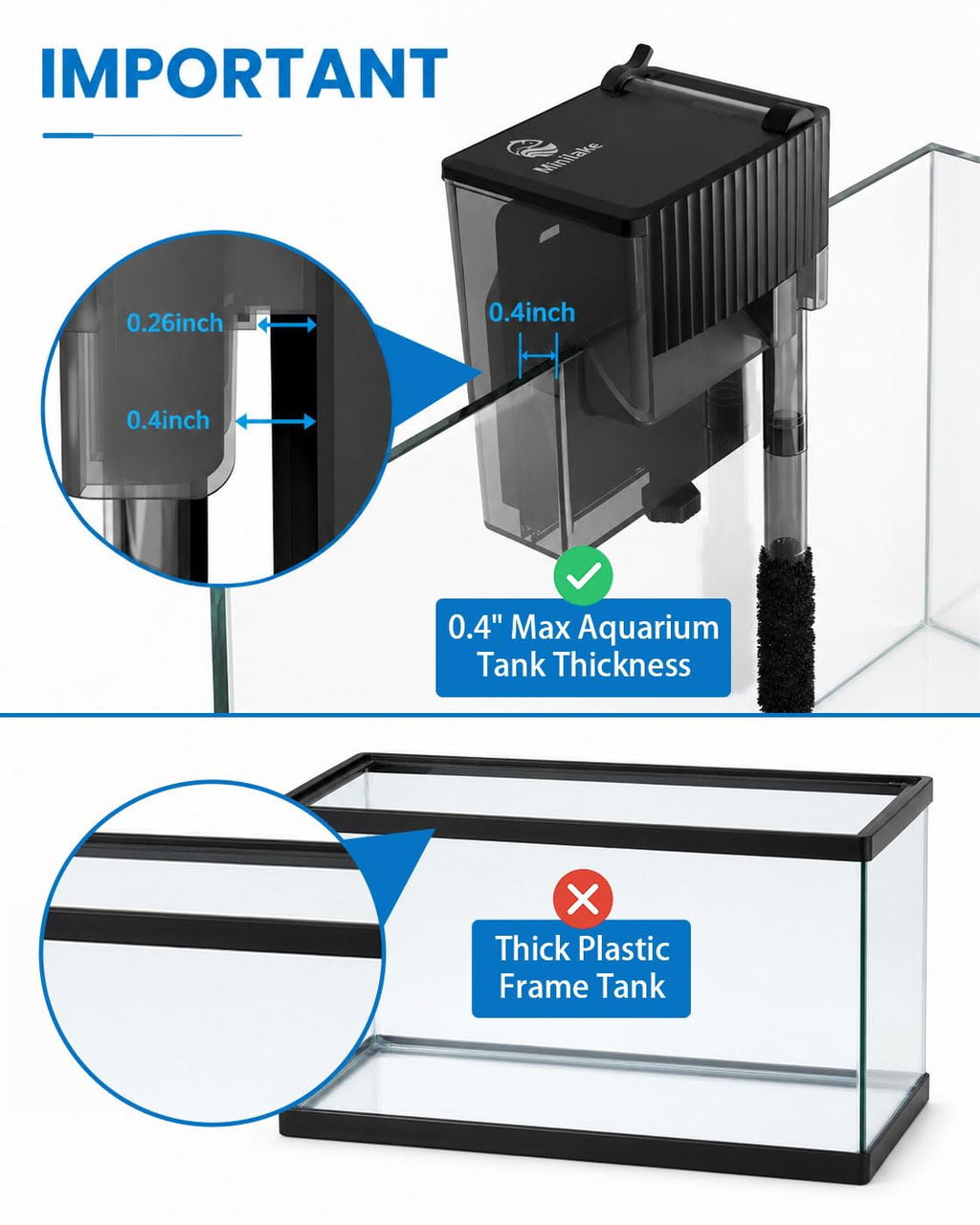 Slim Aquarium Filter Z462
