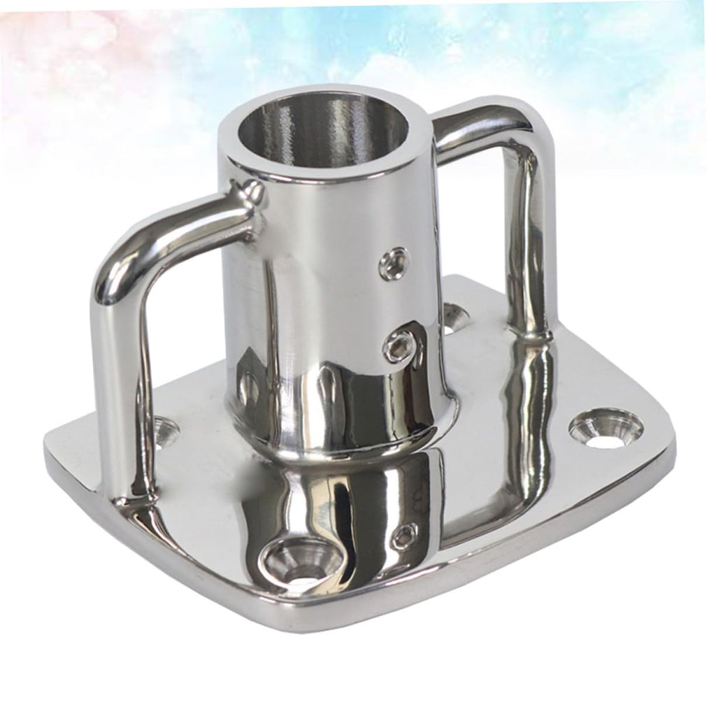 2pcs Stainless Steel Flag Pole Socket Base L347