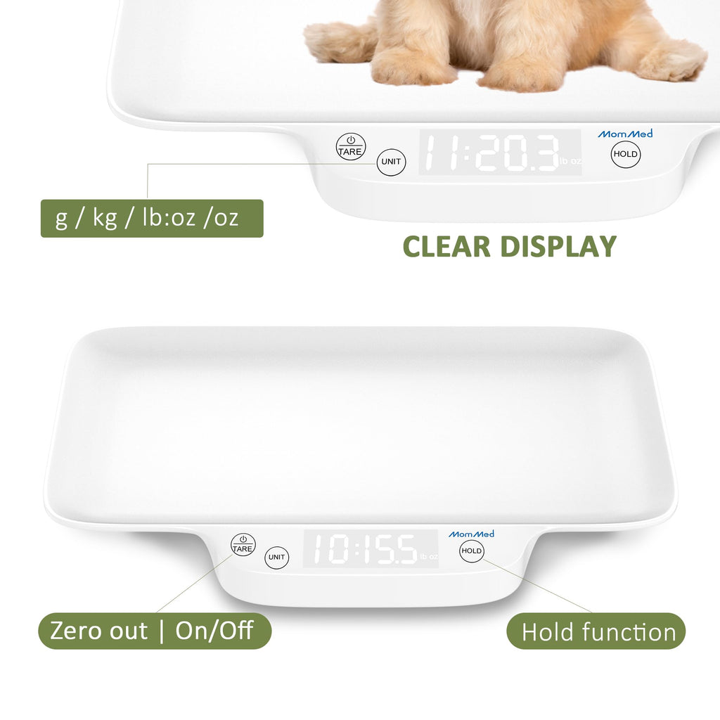 Portable Digital Pet Scale with Hold & Tare Function E195035