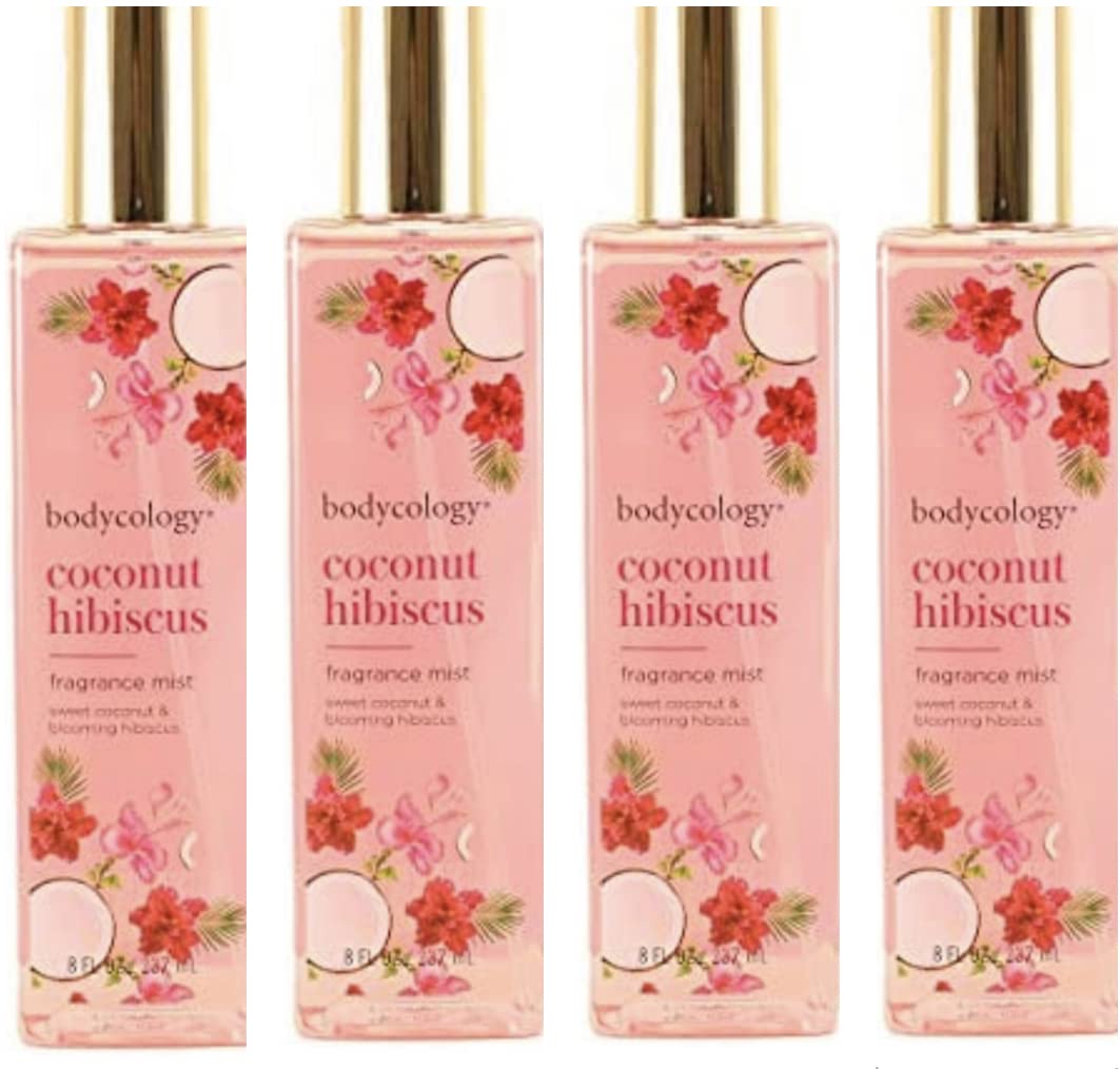 Coconut Hibiscus Fragrance Mist 8 Ounce Pack of 4 B9058
