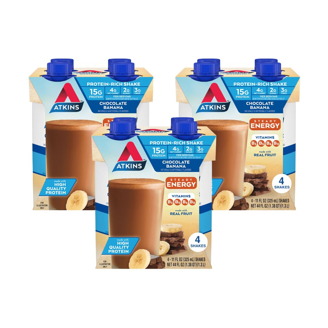 Chocolate Banana & Café Caramel Protein Shake, 15g Protein, Keto Friendly B741