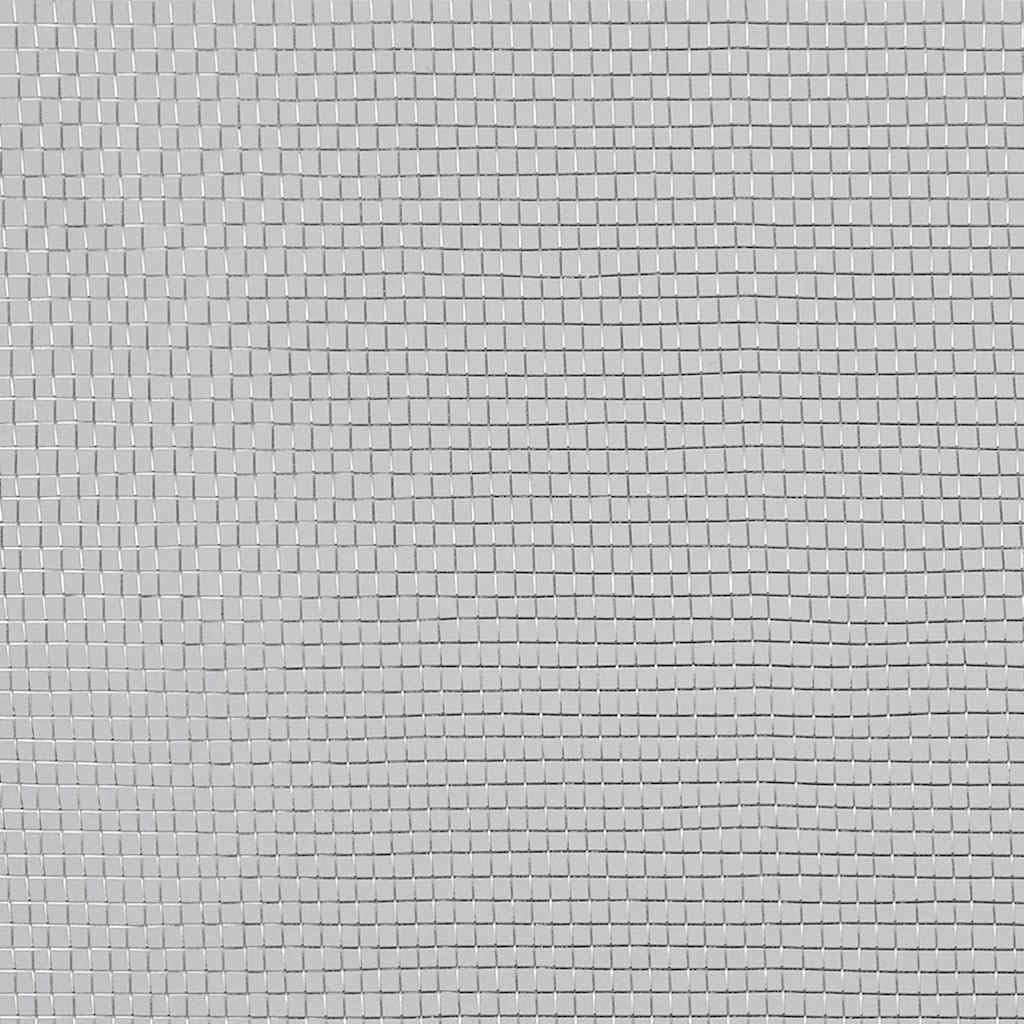 Aluminum Mesh Screen 39.4x196.9 Inch Silver B997