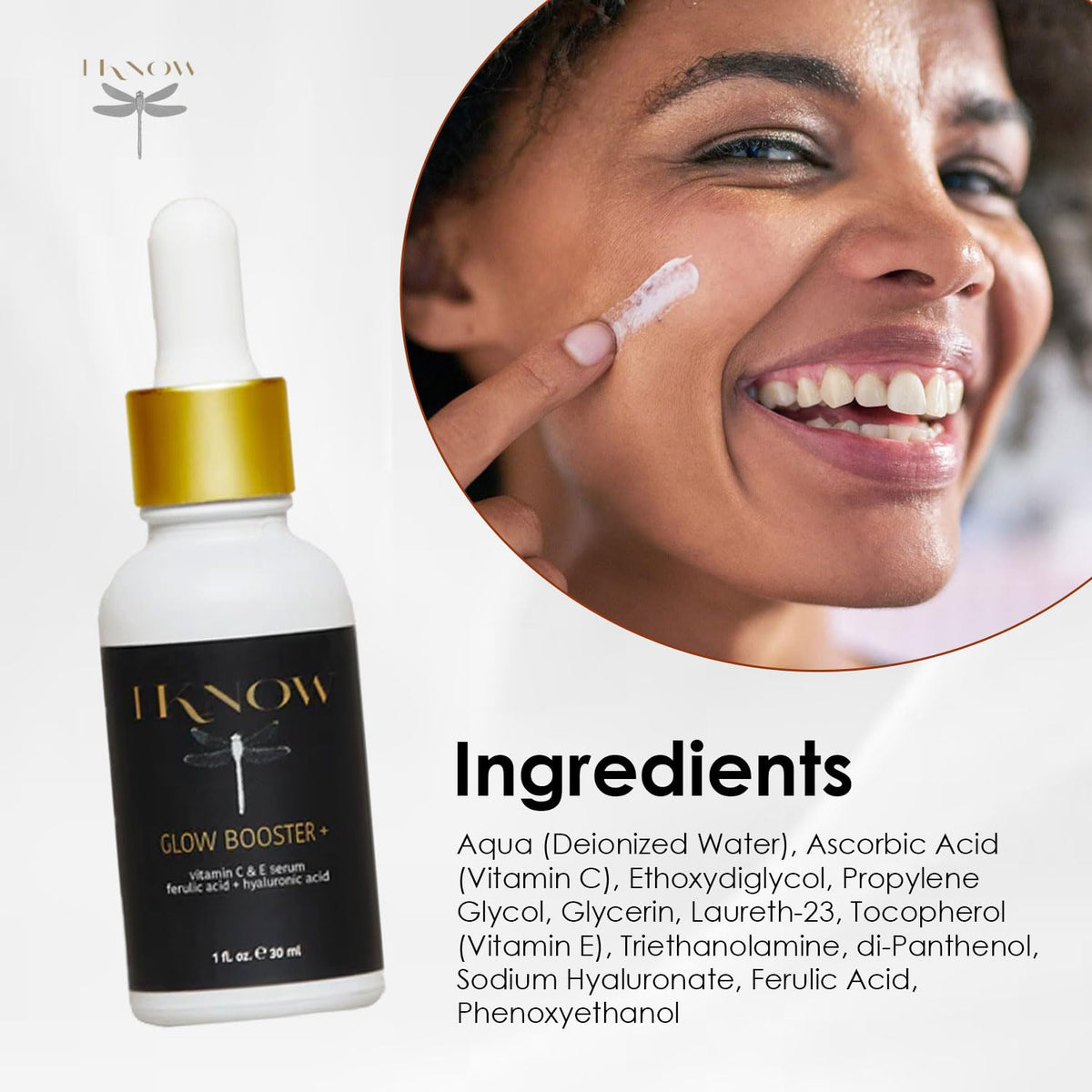 Vitamin C and E Hyaluronic Acid Facial Serum 1 oz A46685
