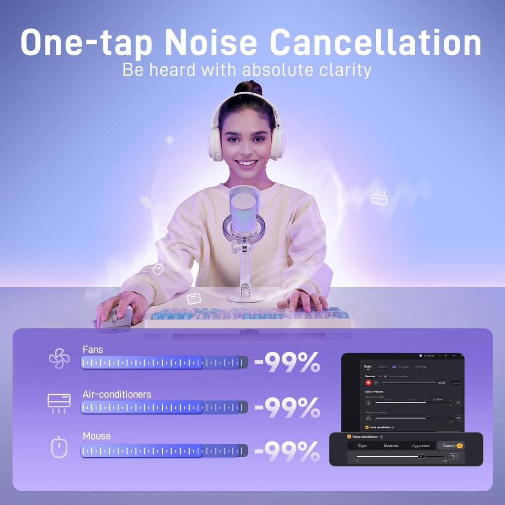 Wireless Condenser Microphone with Boom Arm U719