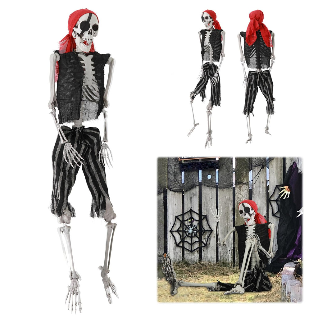 5.4Ft Poseable Skeleton with Movable Joints R21064
