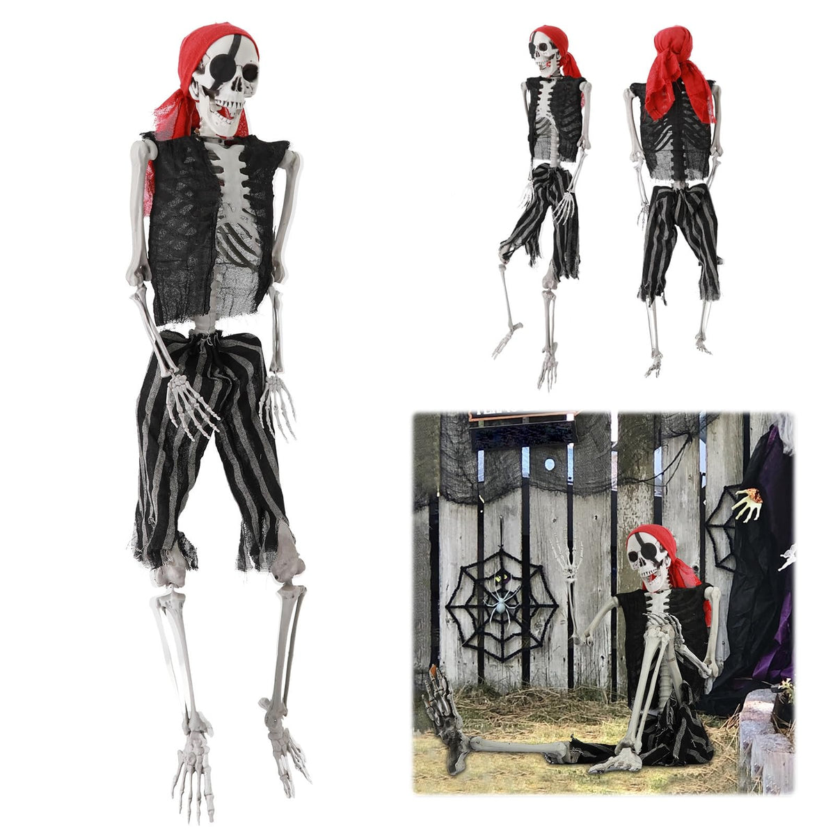 5.4Ft Poseable Skeleton with Movable Joints R21064
