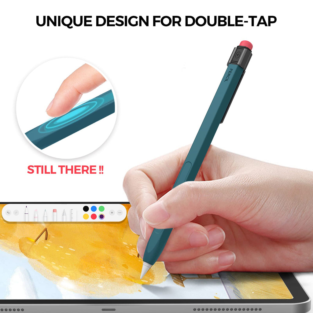 Apple Pencil Pro Silicone Case with Clip Deep Green T655