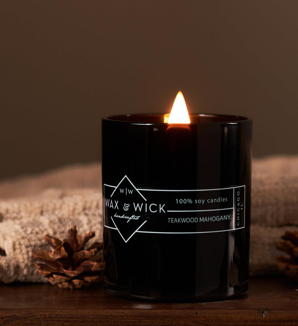 12oz Soy Wax Double Wood Wick Scented Candle Q318